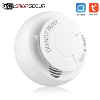 【Ready Stock】 Wifi Smoke Detector Smart Fire Alarm Sensor Wireless Security System Smart Life Tuya APP Control Smart Home 『Doom 』
