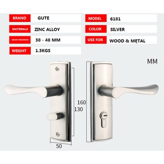 Manzan Door lock and handles-Stainless Steel double lock (5)