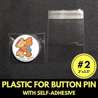 OPP PLASTIC w/Adhesive [for BUTTON PINS] OPPA