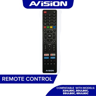 Remote Control for Avision Smart Digital LED TV Model 32HL80C and 50/55/65UL80C