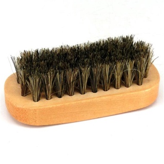Pig Hair Shoe Shine Brushes With Horse Hair Bristles For Boots Shoes Care Cleaning Brush For Suede Nubuck Boot (1)