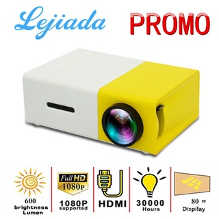 LEJIADA YG300 Pro LED Mini Projector 480x272 Pixels Supports 1080P HDMI USB Audio Portable Home Medi