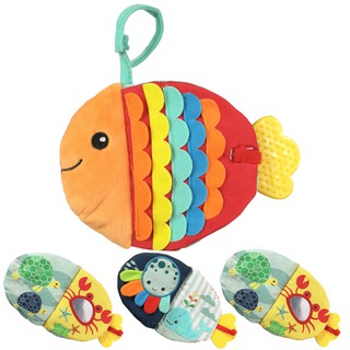 Creative Small Fish Cloth Book Cartoon Sea Animals Doll Baby Early Education Soothing Toy Washable Enlightenment Cloth Book (1)