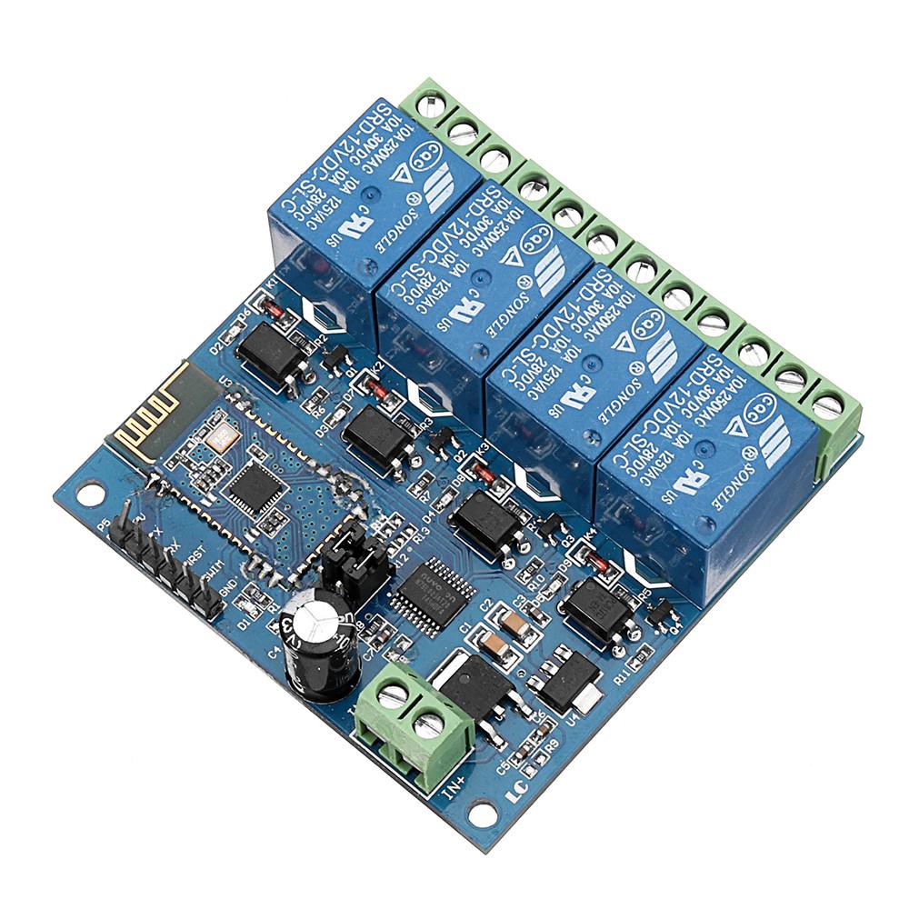 DC12V 4-Channel Android Mobile bluetooth Relay Module (7)
