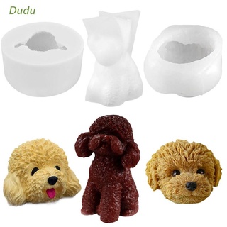 Dudu Dog Crystal Epoxy Resin Mold Animal Shape Fragrance Candle Wax Silicone Mould DIY Crafts Home Decorations Ornaments Casting Tools