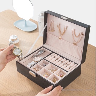 【24H TO SHIP】Elegant Jewelry Box Watch & Jewelry Organizers Waterproof Jewelry Storage Box With Lock