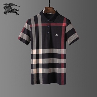 ☑♈☌Burberry men's cotton check polo jersey t-shirt shirt top S-XXXL H202