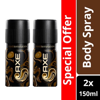 Nursing▧❂┋Axe Body Spray Dark Temptation Fresh Deodorant for Men with Sweet Chocolate Fragrance 150m