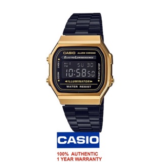 Casio Vintage A168WEGB-1B / A168 Black gold