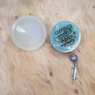 MAEV'S CORNER Pop socket popsocket size Flat Circle Silicone Mold for Resin Craft