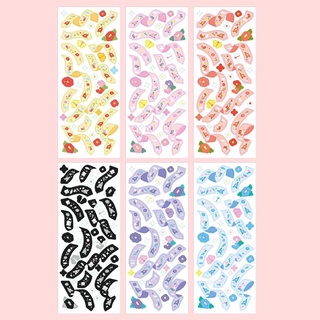 GaLiCiCi sticker flower ribbon sticker ins/non-marking stickers/DIY decoration materials/hologram ribbon stickers (1)