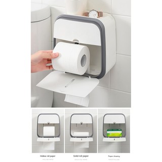 Sanitary Paper Box Toilet Tissue Toilet Paper Storage Rack Toilet Household Punch-Free Creative Wate (8)