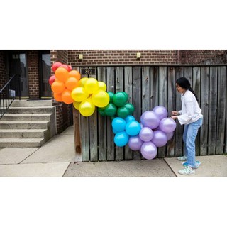 Free Balloon strip! 100pcs Rainbow color mix balloons Cocomelon theme balloons (3)