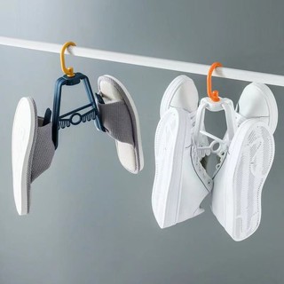 ✧Folding Balcony Shoe Drying Rack Hook Drying Hanger Wind-proof Shoes Rack Socks Hanger
