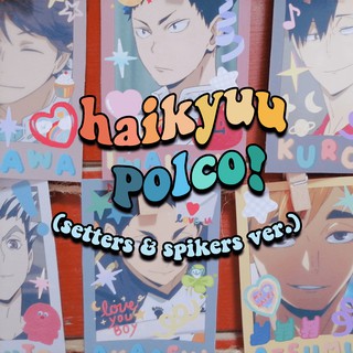 haikyuu!! anime polco/polaroid (setters & spikers ver.)