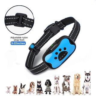 Dog Anti-Barking Collar Adjustable Vibrator Beep Vibration & Sound Harmless Pets Electric Training C