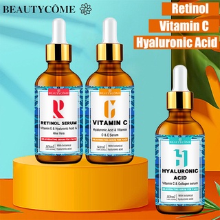 BEAUTYCOME Hyaluronic Acid Moisturizing Serum Vitamin C Whitening Serum Retinol Anti Aging Essence