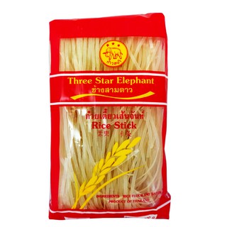 3 STAR ELEPHANT Thai Rice Noodle 3Mm 400 G (1)