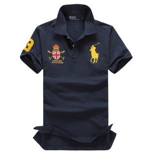 PLUS SIZE MAN CASUAL POLO COLAR SHIRT BIG TSHIRT POLO S-6XL-Big summer thin Polo shirt T-shirt crown horse embroidered lapel men''s Paul foreign trade (3)