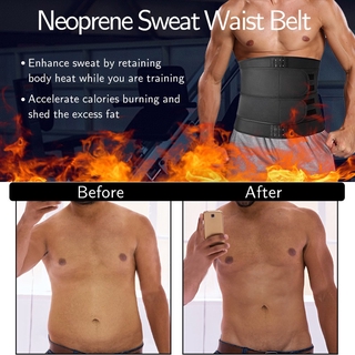 Mens Waist Trainer Fitness Trimmer Belt Sauna Corsets For Abdomen Slimming Body Shaper Weight Loss Sweat Workout Fat Burner (7)