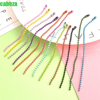 CABEZA 12cm Ball Bead Chains Key Chain Tag Connector Spray Paint Fits Key Ring Christmas DIY Label Dolls Hand Made Jewelry Making/Multicolor
