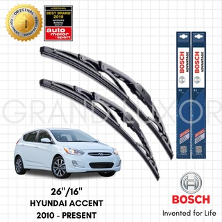 Bosch ADVANTAGE Wiper Blade Set for HYUNDAI ACCENT 2010 - PRESENT (26"/16")