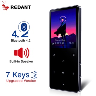 [recommended]REDANT MP3 Player with Bluetooth Speaker Touch key Built-in 8GB 16GB HiFi Metal Mini Po