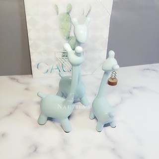 3Pcs Cute Ceramic Deer Statue Home Decoration Wedding Gift (6)
