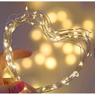 LED String Light/10M 5M 3M 1M/Silver Wire Fairy Lights Party Decor/By USB Operated lights