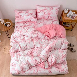 BP 3in1 Korean Cotton Garterized Bedsheet Set Marble Design