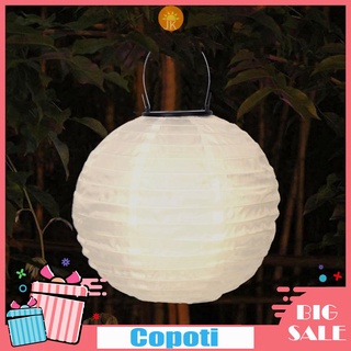 Hot Sale 10 inch Waterproof Nylon LED Round Chinese Lantern Hanging Wedding Decoration