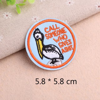 Pelican Patch On Iron On Patch Badge Jacket Jeans Clothes Fabric Applique DIY