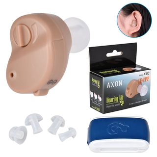 Hearing Aids Portable Listening Professional Sound Amplifier Volume Adjustable AXON K-80 Invisible Aids for the Hearing Loss Elderly