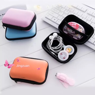 headset earphone usb cosmetic coin storage organizer pouch
