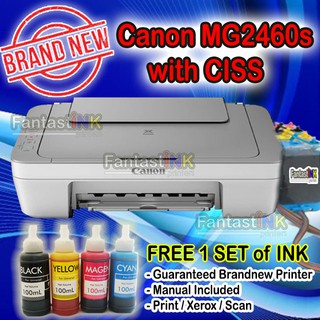 Canon MG2460s 3in1 Printer with CISS (1)