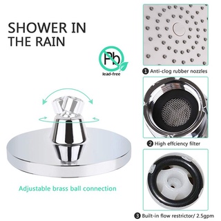 Bathrooms✔♘✟New High Pressure Shower Head Luxury Modern Round Electroplating Shower Head 2020 New Fa