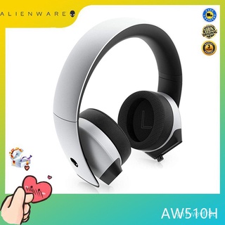 【Spot Goods】Alienware AW510H 7.1 PC Gaming Headset (Moonlight): 50mm high resolution driver-noise ca