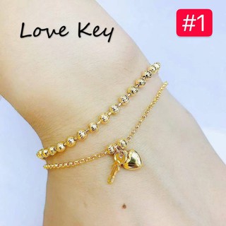 [Maii] B028 Bangkok 24K Gold Plated Double Layer Bracelet