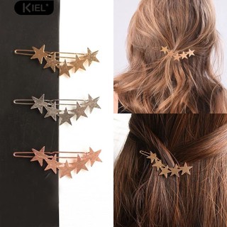 Kiel Women Girl Fashion Five-pointed Star Hair Clip