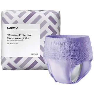 LTB: SOLIMO Incontinence Postpartum Underwear Diaper Womens Plus size XXL XL L