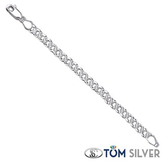 Tom Silver 92.5 Italy Sterling Silver Mens And Kids Chain Bracelet N047 3MM