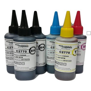 Bundle of 6 Frequency Canon UV Dye Ink 100ml (2)