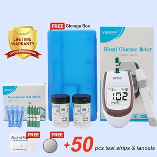 Yasee Glucometer Test Kits with strips Blood Sugar Monitor Blood Sugar Test kit Glucometer Set Blood