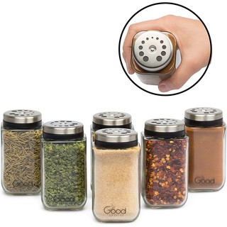 Wholesale 180 ml Stainless Lid Glass Spice Jar