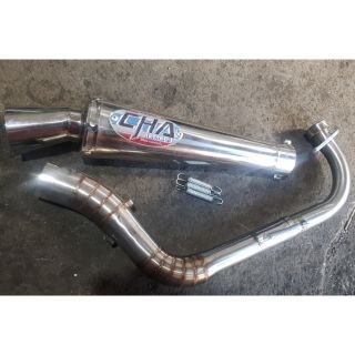 Cha concave pipe for mio and other scooter(stainless fullsystem) (1)