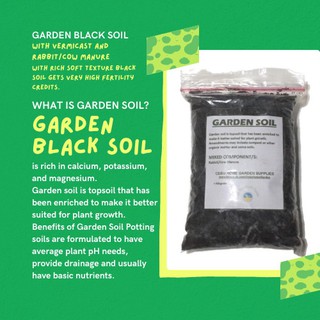 【spot goods】 ™Garden Black Soil With Vermicast and Rabbit/ Cow Manure