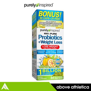 Purely Inspired Probiotics 84 Count Weight Loss Lactobacillus Supplement + Weight Loss Vitamins