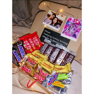 ✙¤☊Surprise Sanaol Gift Box Set with Chocolates, Keychain, Fairy lights