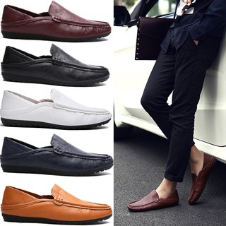 silife ! Men Gentleman British Style PU Leather Loafer Shoes (1)