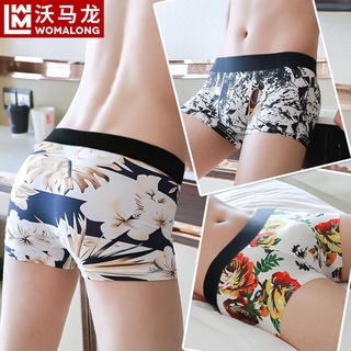 Four-pack men s underwear youth Chinese style print breathable mid-waist sports men s boxer briefs boxer briefs